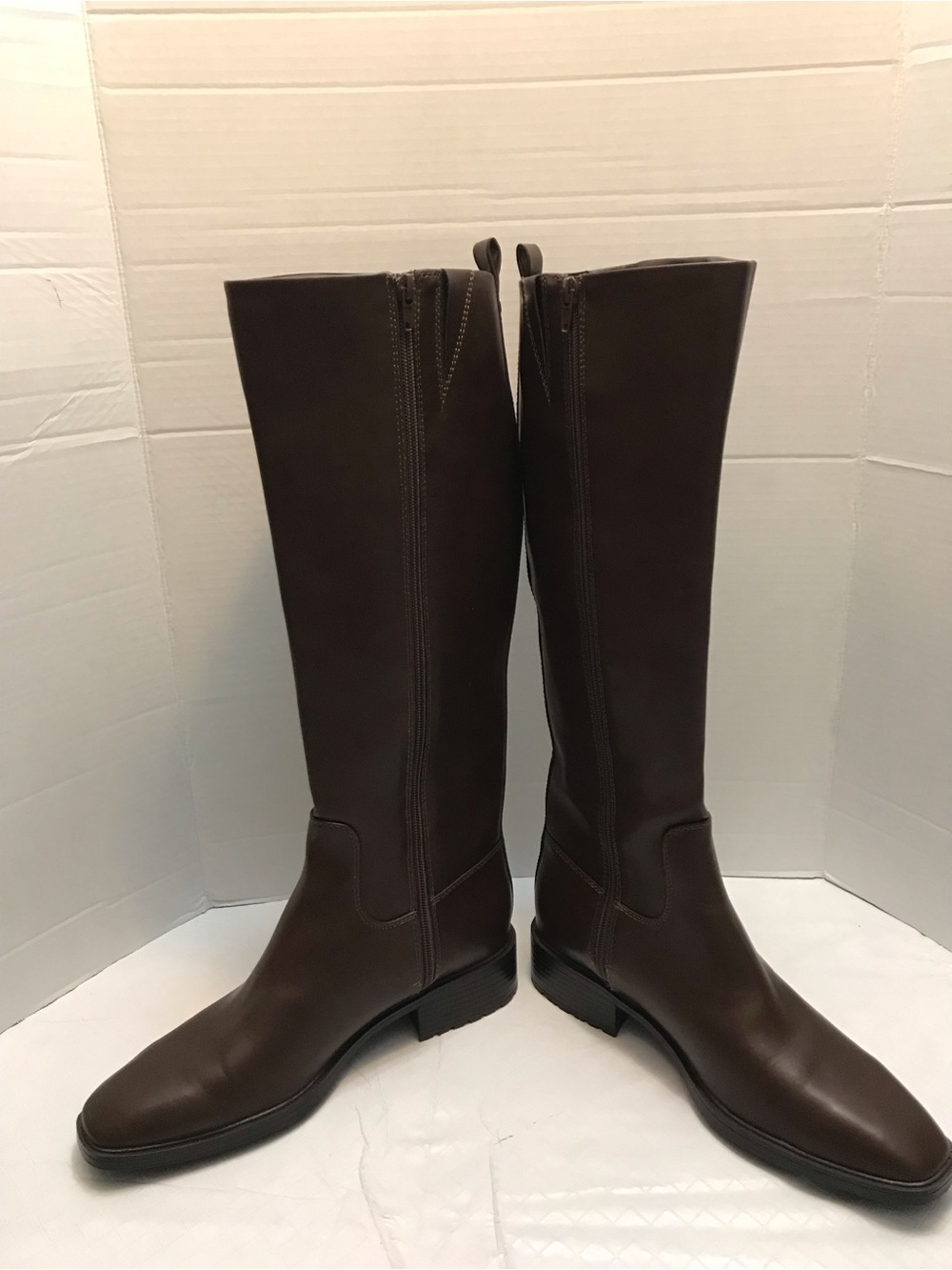 Nine West Brown Tall Riding Boots with Side Zipper